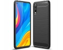 Funda Gel Tpu Tipo Carbon Negra para Huawei P Smart S / Y8p