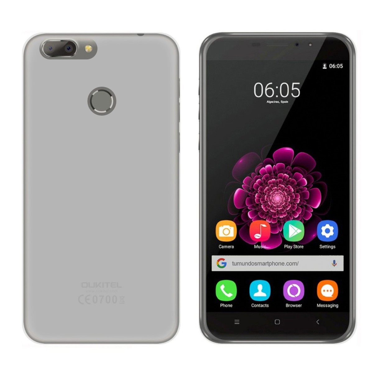 Funda Gel Tpu para Oukitel U20 Plus Color Transparente