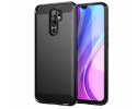 Funda Gel Tpu Tipo Carbon Negra para Xiaomi Redmi 9