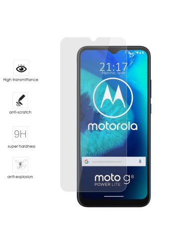 Protector Cristal Templado para Motorola Moto G8 Power Lite Vidrio