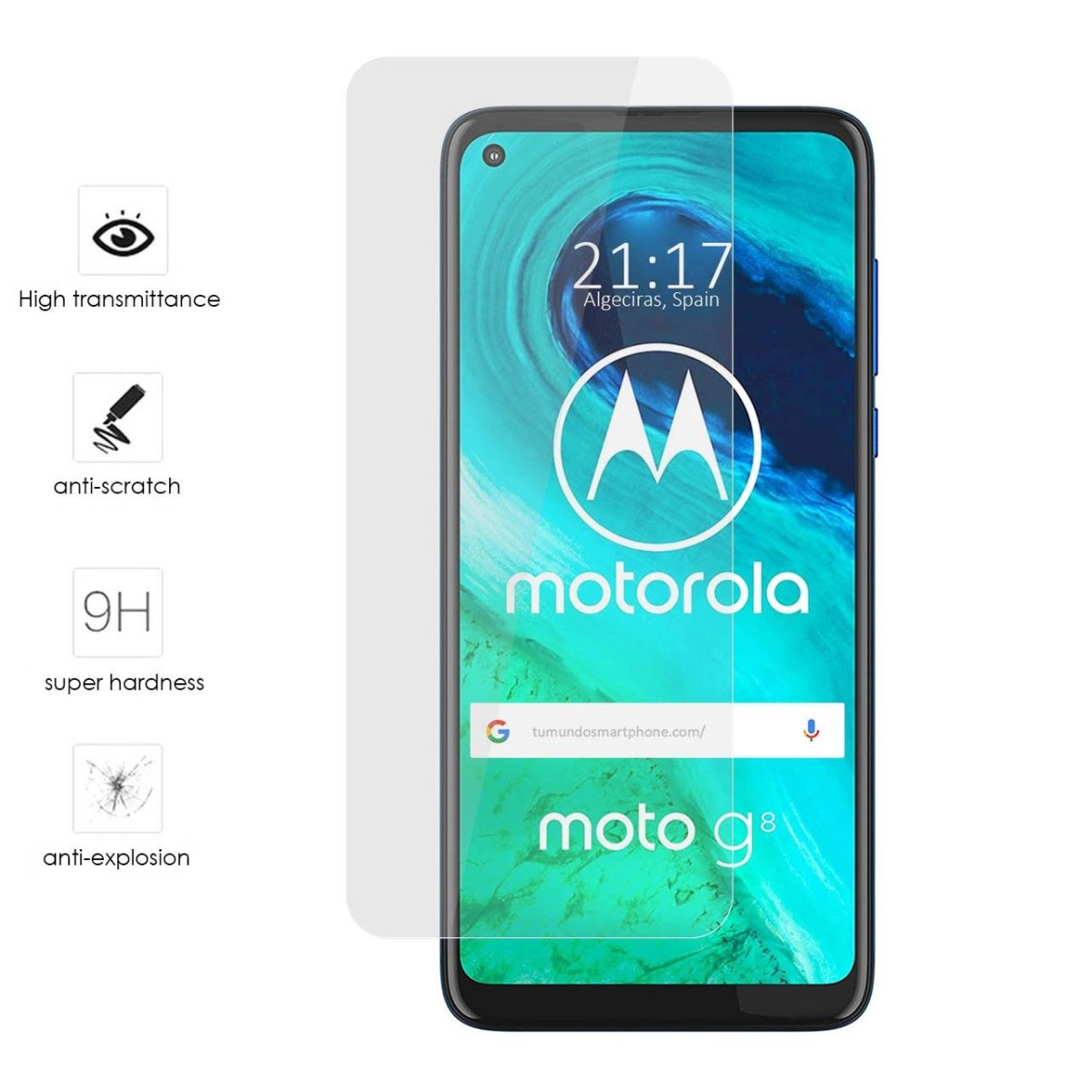 Protector Cristal Templado para Motorola Moto G8 Vidrio