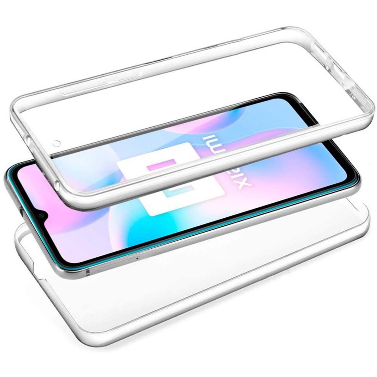 Funda Completa Transparente Pc + Tpu Full Body 360 para Xiaomi Redmi 9A / 9AT
