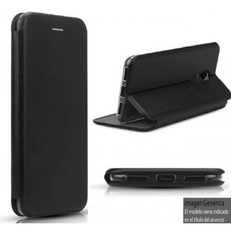 Funda Libro Soporte Magnética Elegance Negra para Samsung Galaxy A71 5G
