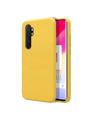 Funda Silicona Líquida Ultra Suave para Xiaomi Mi Note 10 Lite color Amarilla