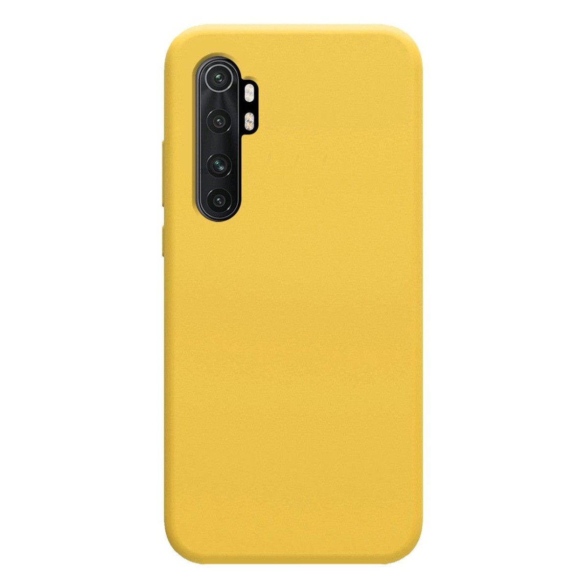 Funda Silicona Líquida Ultra Suave para Xiaomi Mi Note 10 Lite color Amarilla
