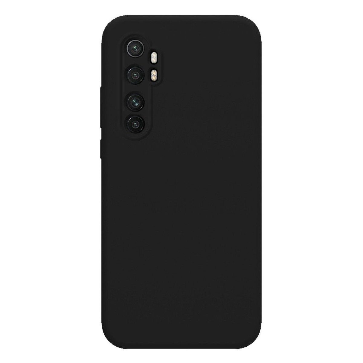 Funda Silicona Líquida Ultra Suave para Xiaomi Mi Note 10 Lite color Negra