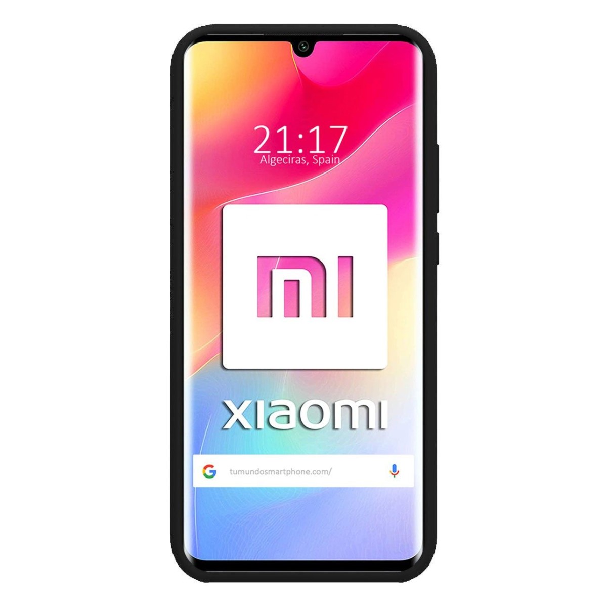 Funda Silicona Líquida Ultra Suave para Xiaomi Mi Note 10 Lite color Negra