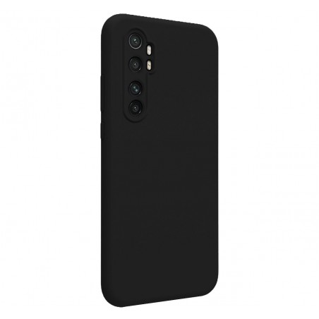 Funda Silicona Líquida Ultra Suave para Xiaomi Mi Note 10 Lite color Negra