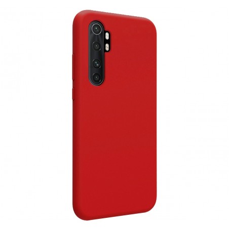 Funda Silicona Líquida Ultra Suave para Xiaomi Mi Note 10 Lite color Roja