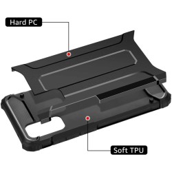 Funda Tipo Hybrid Tough Armor (Pc+Tpu) Negra para Huawei P40 2