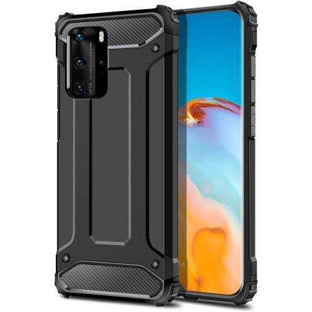 Funda Tipo Hybrid Tough Armor (Pc+Tpu) Negra para Huawei P40 Pro