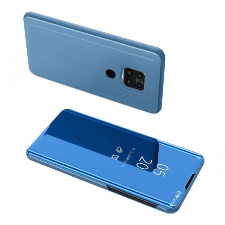 Funda Flip Cover Clear View para Xiaomi Redmi Note 9 color Azul