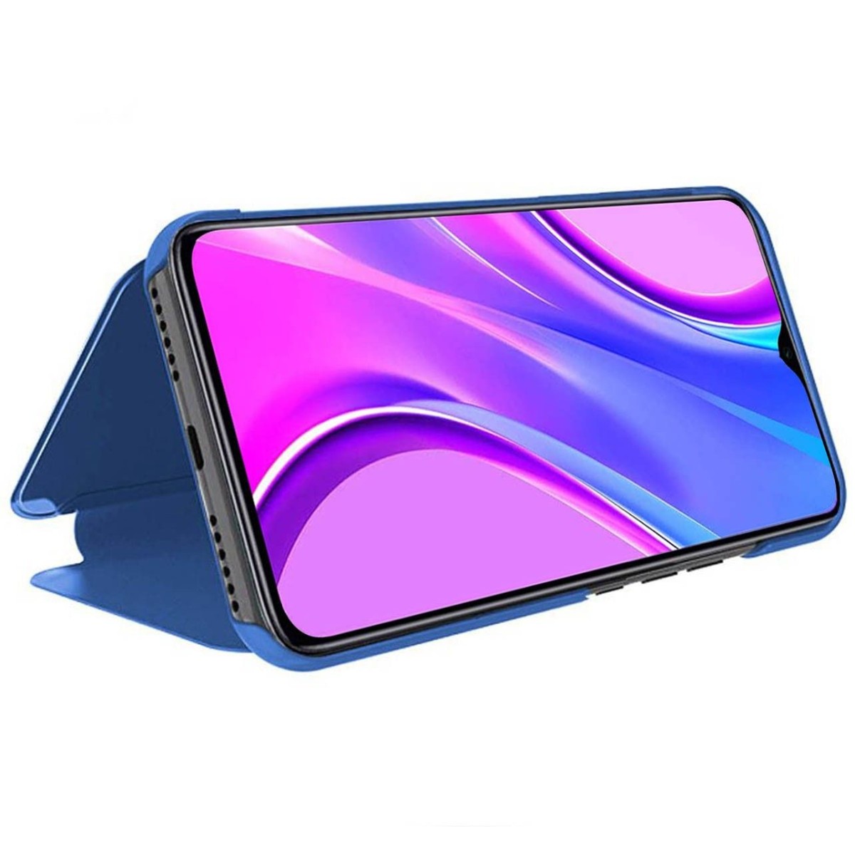 Funda Flip Cover Clear View para Xiaomi Redmi 9 color Azul