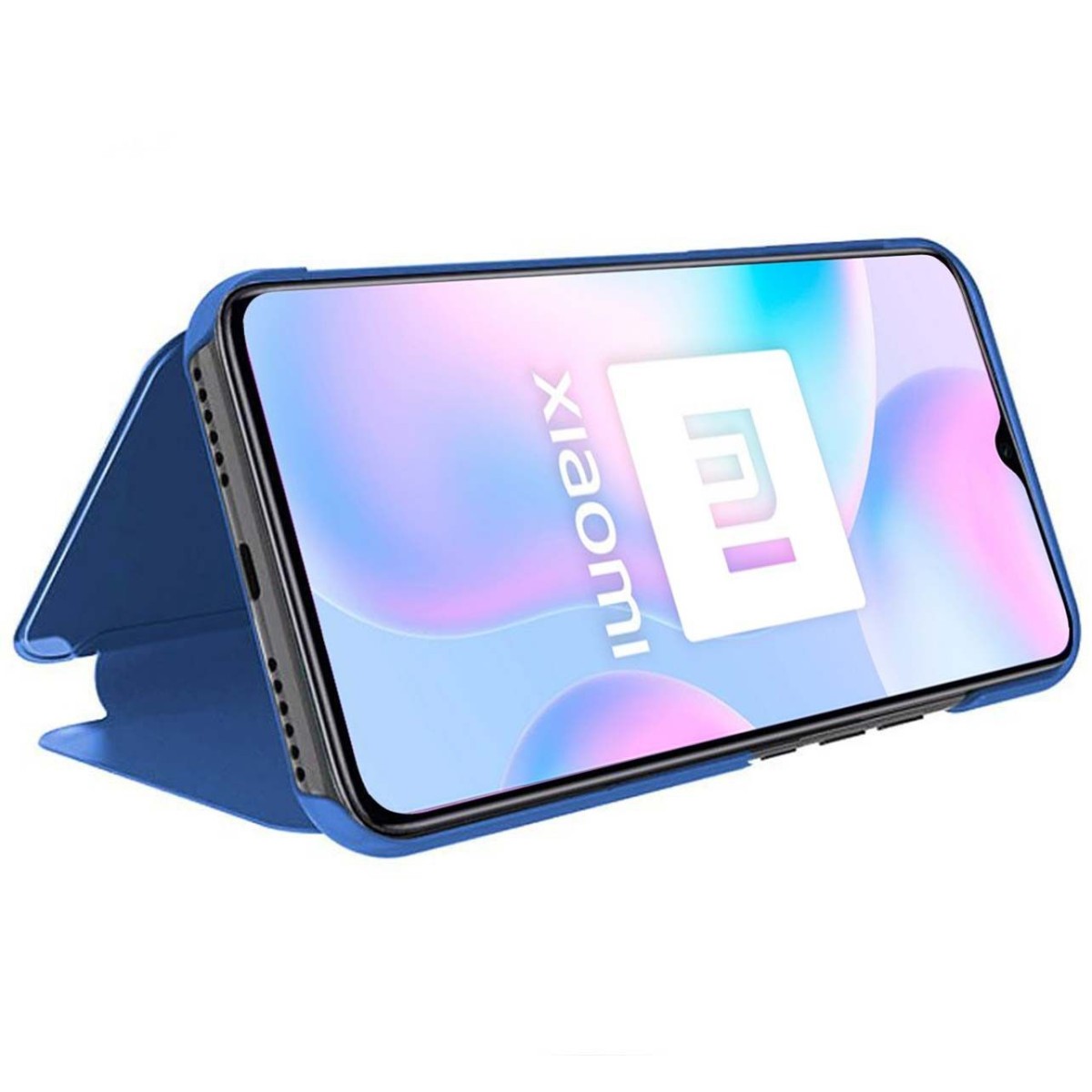 Funda Flip Cover Clear View para Xiaomi Redmi 9A / 9AT color Azul