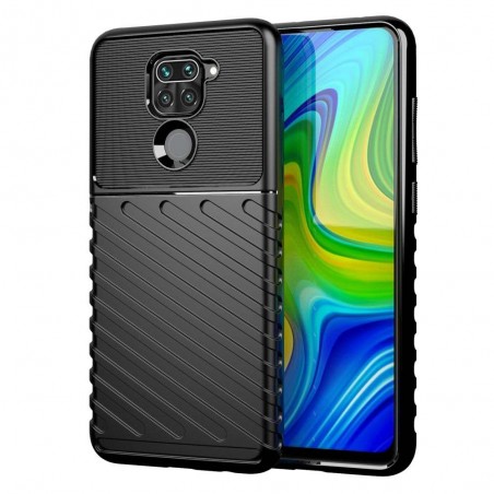 Funda Gel Flexible Thunder Armor Rugged Xiaomi Redmi Note 9 Negra