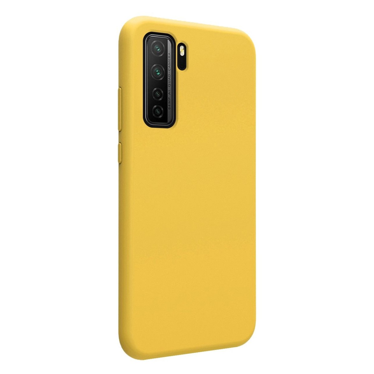 Funda Silicona Líquida Ultra Suave para Huawei P40 Lite 5G color Amarilla