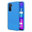 Funda Silicona Líquida Ultra Suave para Huawei P40 Lite 5G color Azul