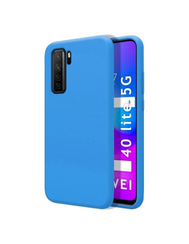 Funda Silicona Líquida Ultra Suave para Huawei P40 Lite 5G color Azul