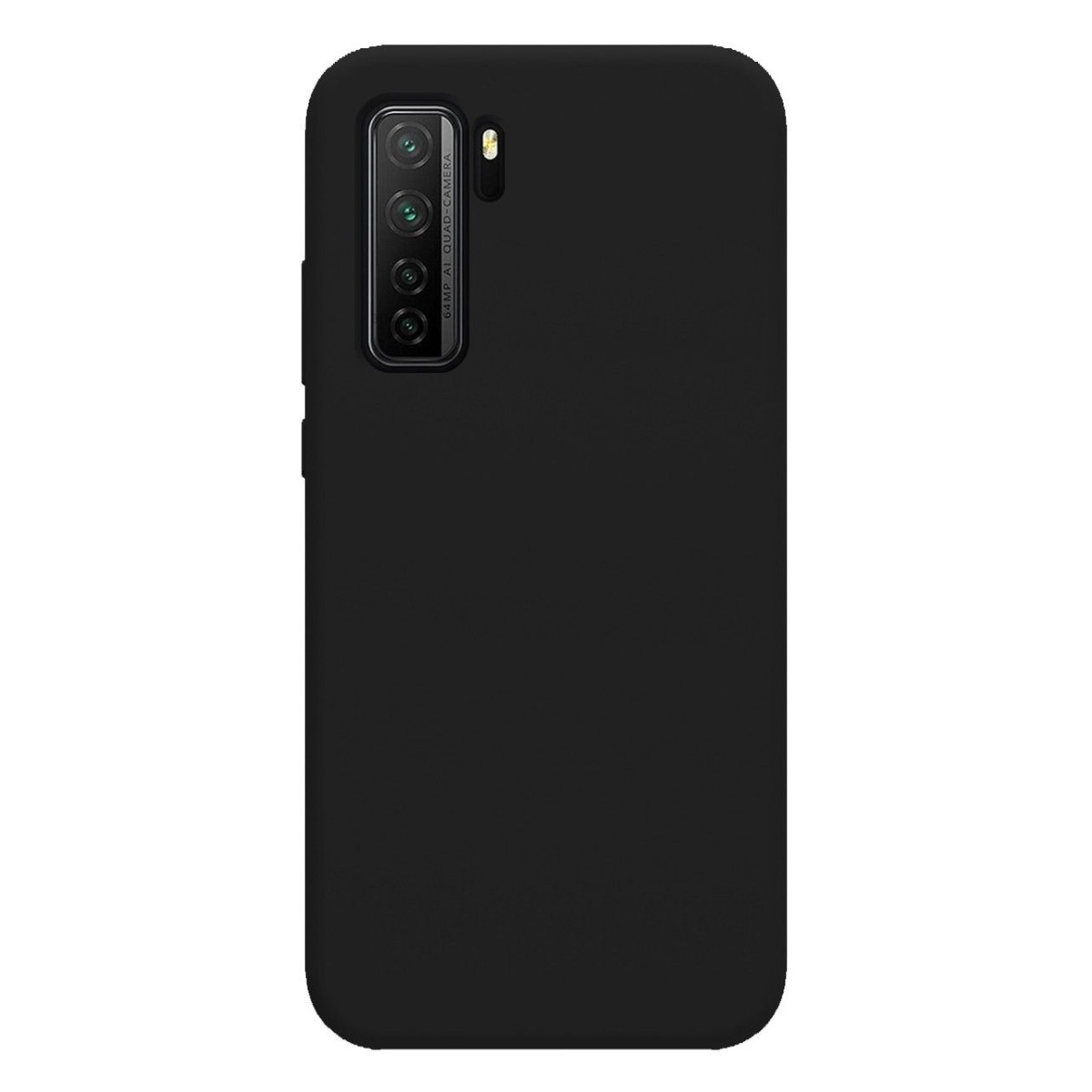 Funda Silicona Líquida Ultra Suave para Huawei P40 Lite 5G color Negra