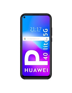 Funda Silicona Líquida Ultra Suave para Huawei P40 Lite 5G color Negra