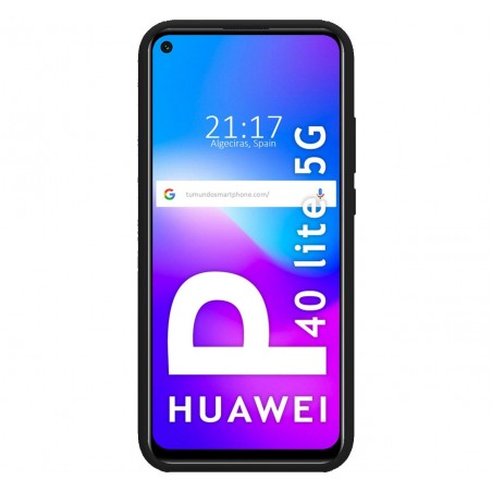 Funda Silicona Líquida Ultra Suave para Huawei P40 Lite 5G color Negra