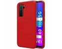 Funda Silicona Líquida Ultra Suave para Huawei P40 Lite 5G color Roja