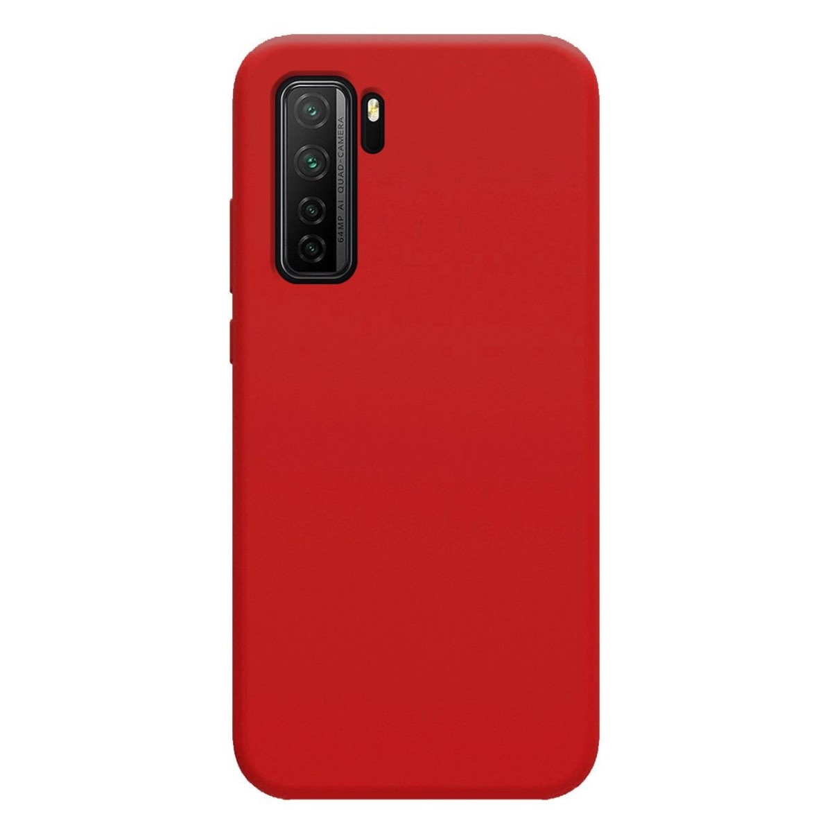 Funda Silicona Líquida Ultra Suave para Huawei P40 Lite 5G color Roja