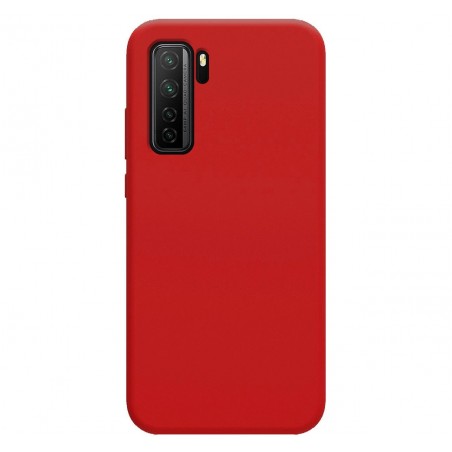 Funda Silicona Líquida Ultra Suave para Huawei P40 Lite 5G color Roja