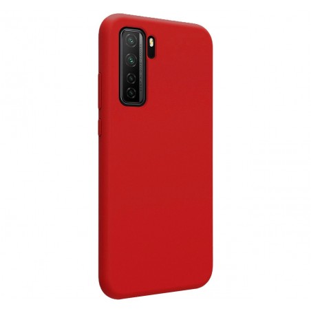 Funda Silicona Líquida Ultra Suave para Huawei P40 Lite 5G color Roja