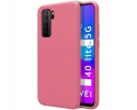 Funda Silicona Líquida Ultra Suave para Huawei P40 Lite 5G color Rosa