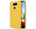 Funda Silicona Líquida Ultra Suave para Lg K40S color Amarilla