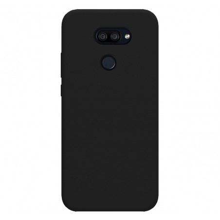 Funda Silicona Líquida Ultra Suave para Lg K40S color Negra