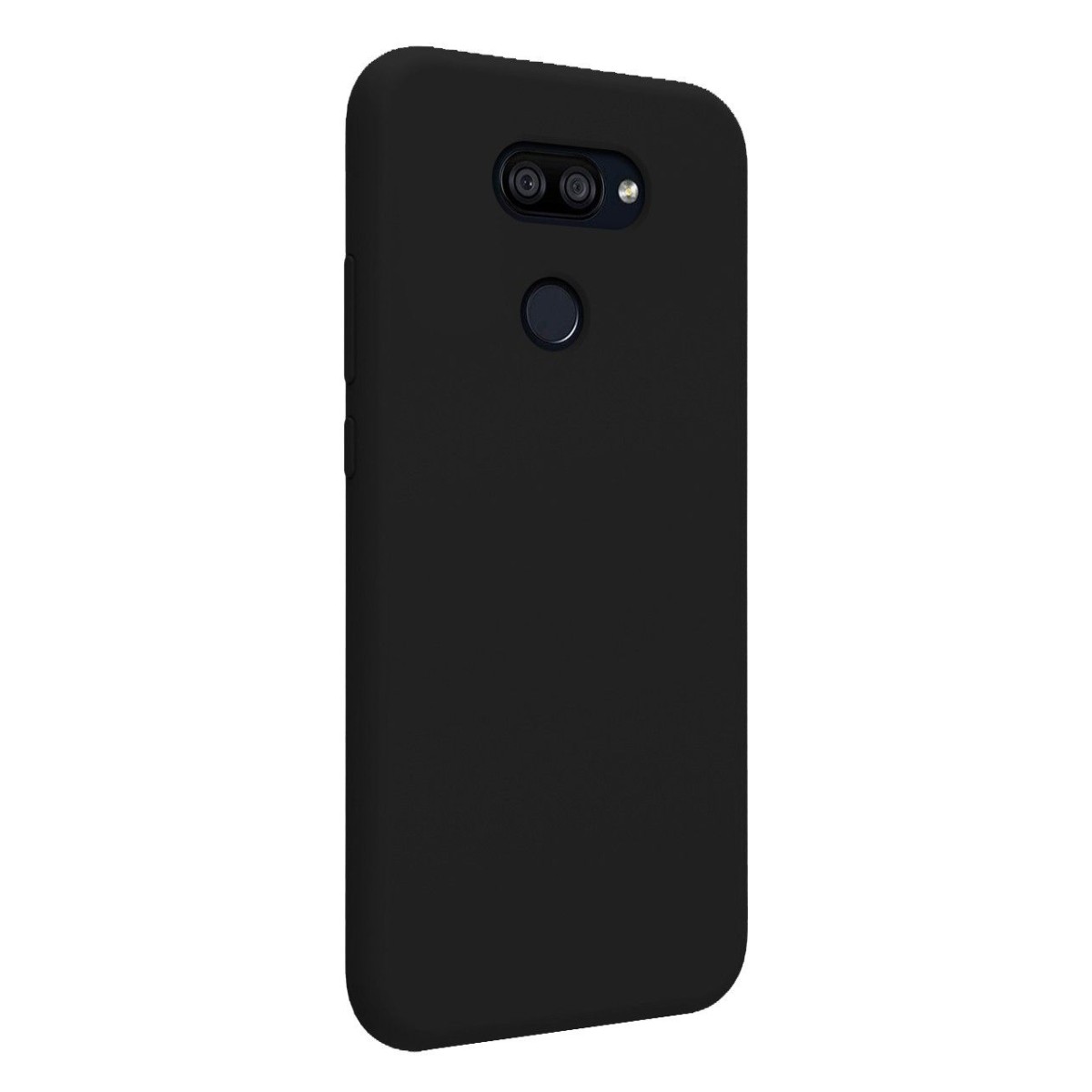 Funda Silicona Líquida Ultra Suave para Lg K40S color Negra