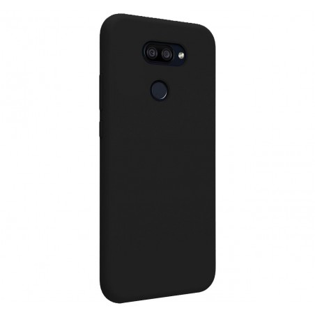 Funda Silicona Líquida Ultra Suave para Lg K40S color Negra