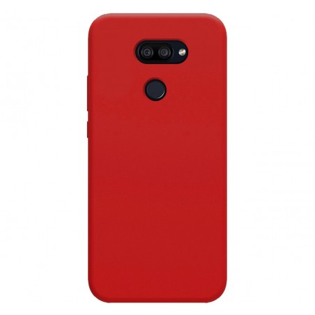 Funda Silicona Líquida Ultra Suave para Lg K40S color Roja