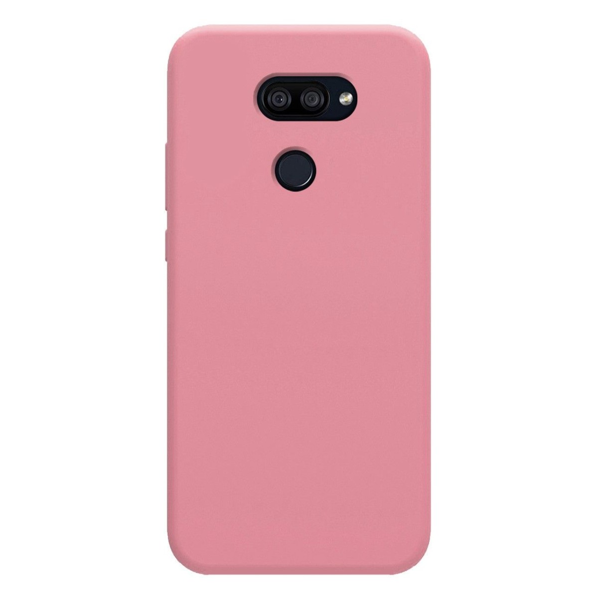 Funda Silicona Líquida Ultra Suave para Lg K40S color Rosa
