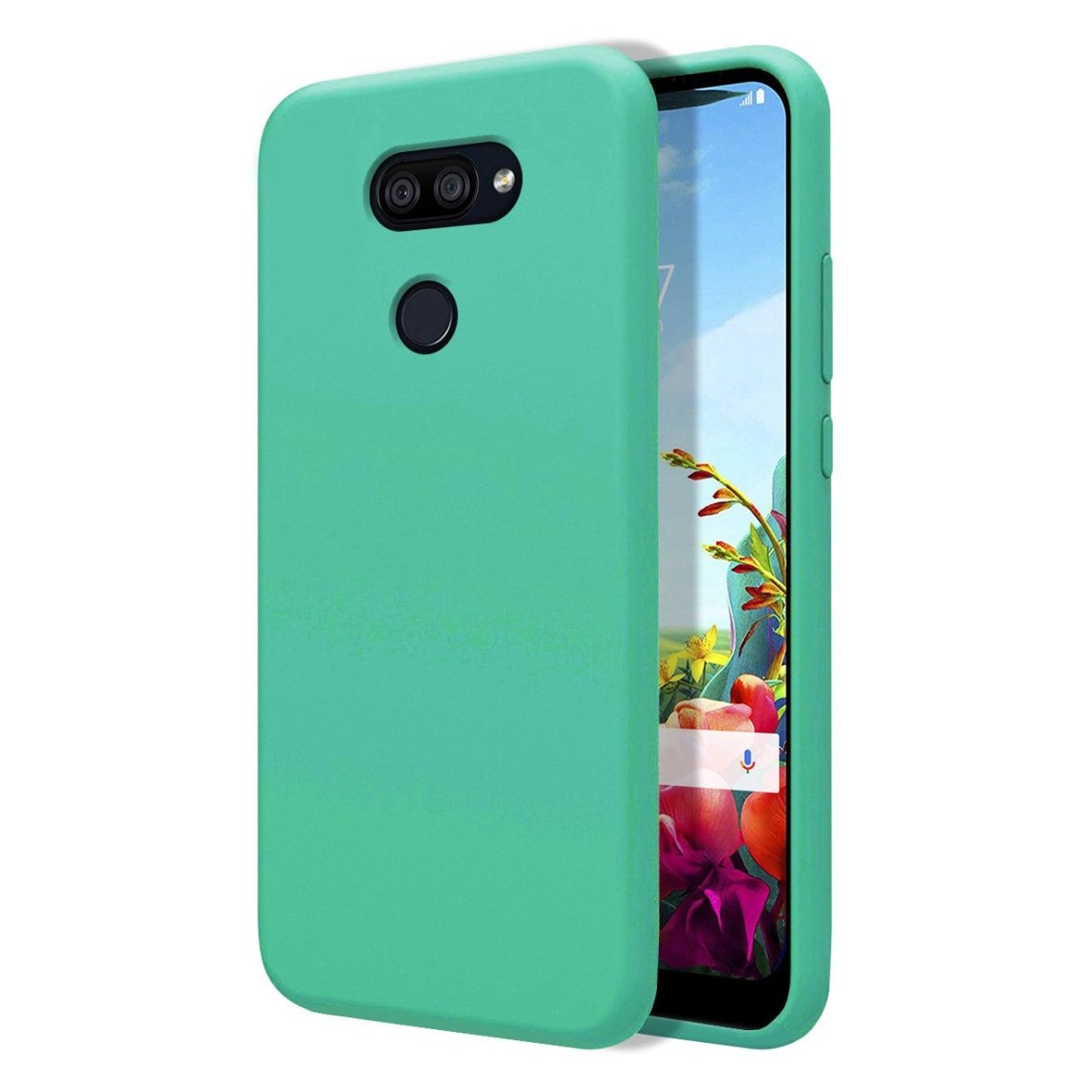 Funda Silicona Líquida Ultra Suave para Lg K40S color Verde
