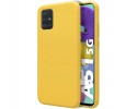 Funda Silicona Líquida Ultra Suave para Samsung Galaxy A51 5G color Amarilla