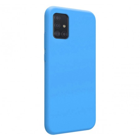 Funda Silicona Líquida Ultra Suave para Samsung Galaxy A51 5G color Azul