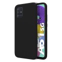 Funda Silicona Líquida Ultra Suave para Samsung Galaxy A51 5G color Negra