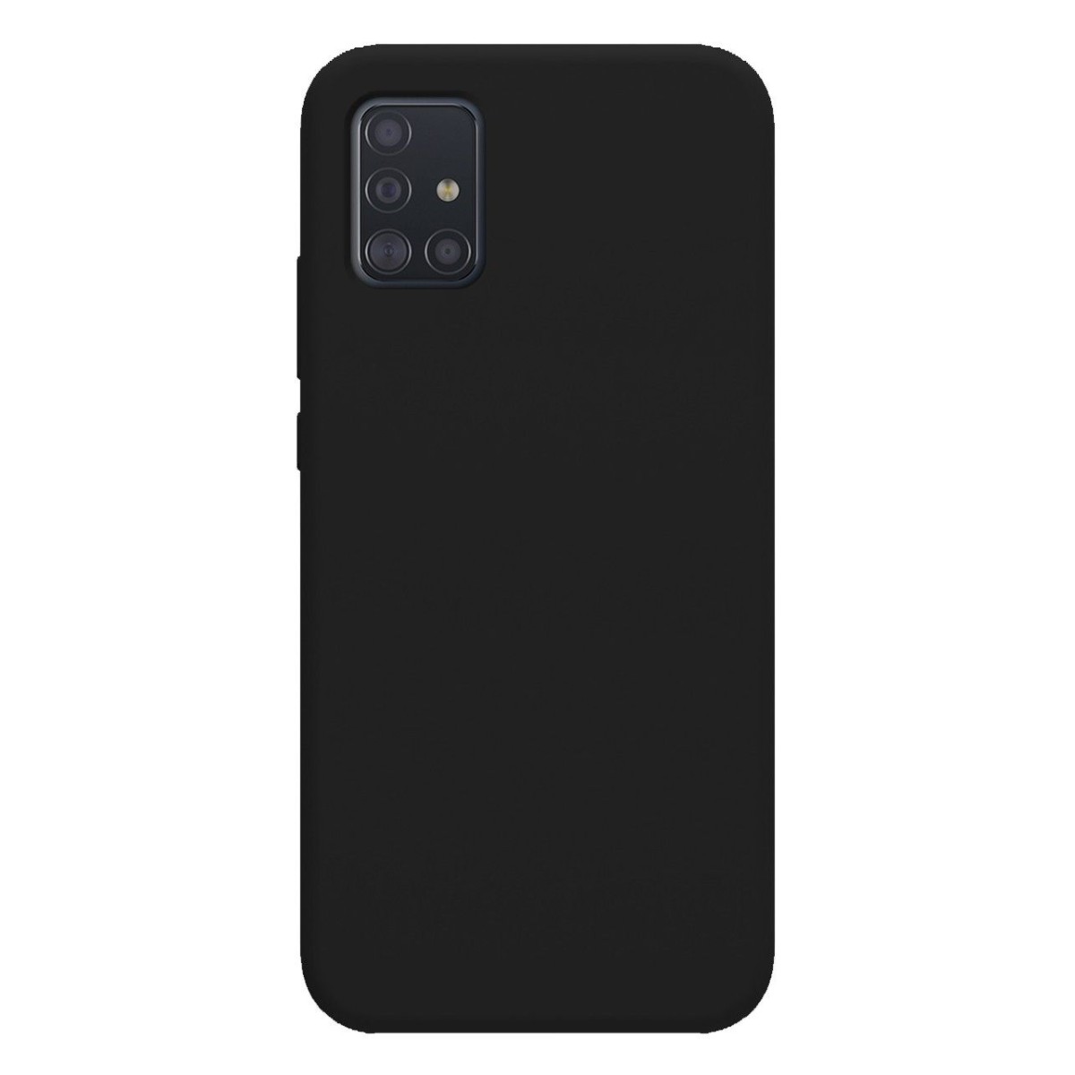 Funda Silicona Líquida Ultra Suave para Samsung Galaxy A51 5G color Negra