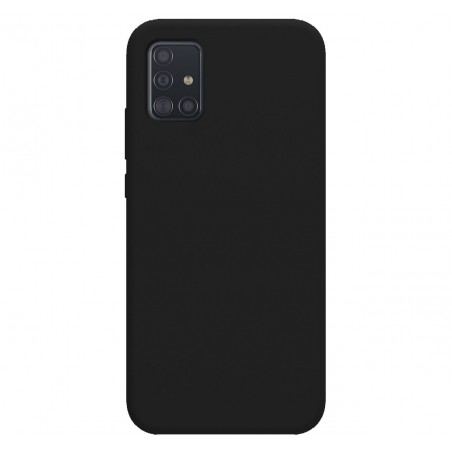 Funda Silicona Líquida Ultra Suave para Samsung Galaxy A51 5G color Negra