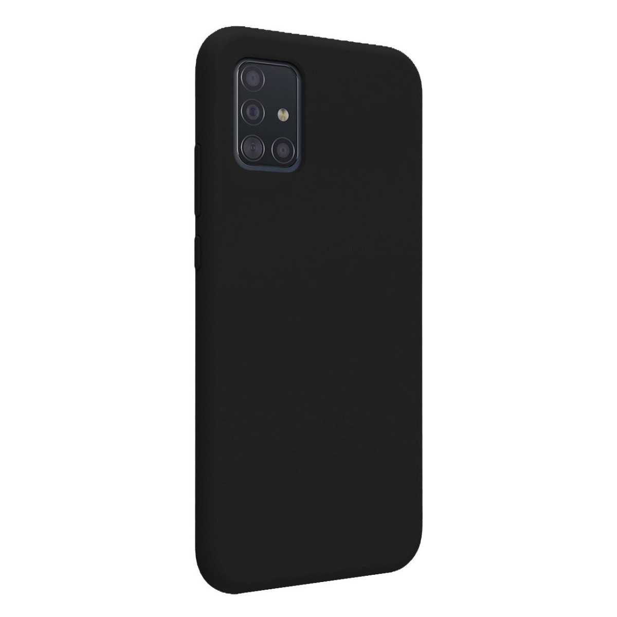 Funda Silicona Líquida Ultra Suave para Samsung Galaxy A51 5G color Negra