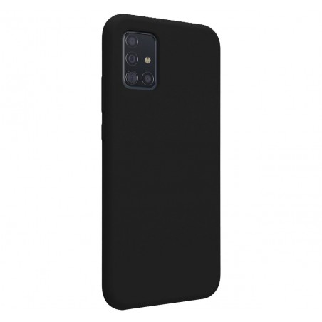 Funda Silicona Líquida Ultra Suave para Samsung Galaxy A51 5G color Negra
