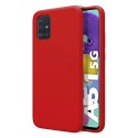 Funda Silicona Líquida Ultra Suave para Samsung Galaxy A51 5G color Roja