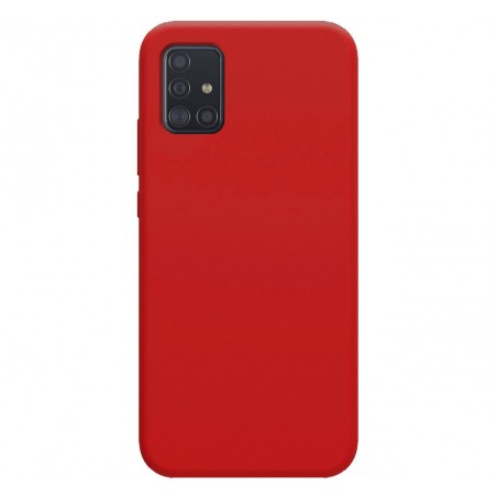 Funda Silicona Líquida Ultra Suave para Samsung Galaxy A51 5G color Roja