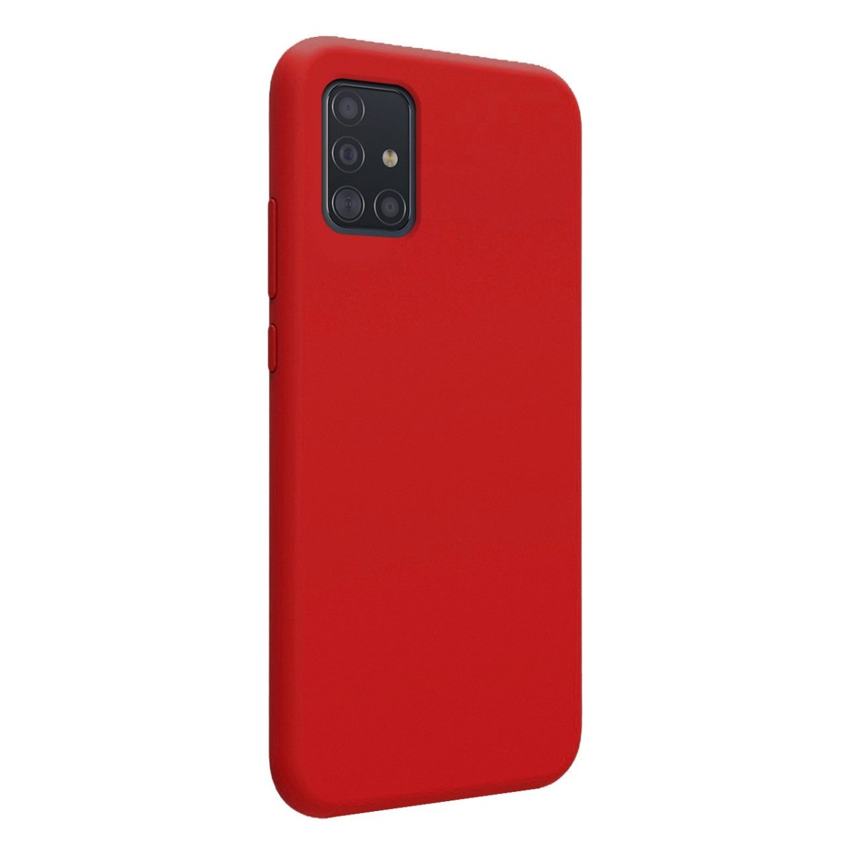 Funda Silicona Líquida Ultra Suave para Samsung Galaxy A51 5G color Roja