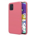 Funda Silicona Líquida Ultra Suave para Samsung Galaxy A51 5G color Rosa