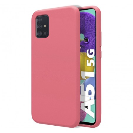 Funda Silicona Líquida Ultra Suave para Samsung Galaxy A51 5G color Rosa
