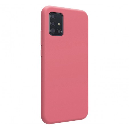 Funda Silicona Líquida Ultra Suave para Samsung Galaxy A51 5G color Rosa